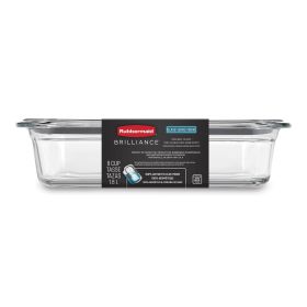 Glass Food Storage Container with Lid, BPA Free and Leak Proof, 8-Cup