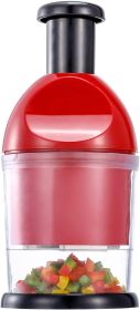 Food Chopper, Hand Chopper Dicer Easy to Clean, Manual Slap Vegetable Cutter Onion Dicer, Garlic Mincer for Onion, Nut, Tomato, Pepper, Celery, e